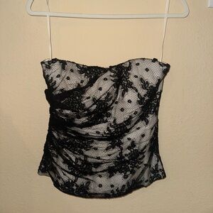 D&G Black Lace Overlay Top
